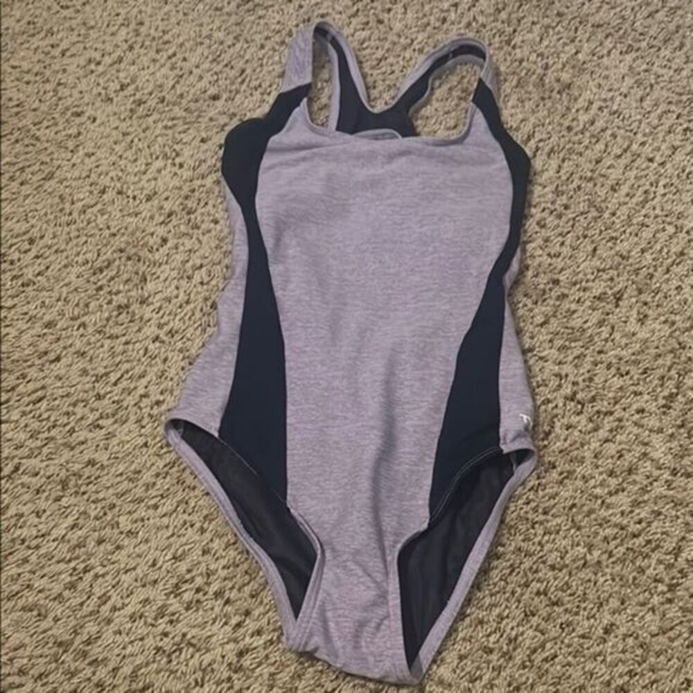 TYR Gray and Black Swimsuit one piece Size 6   E